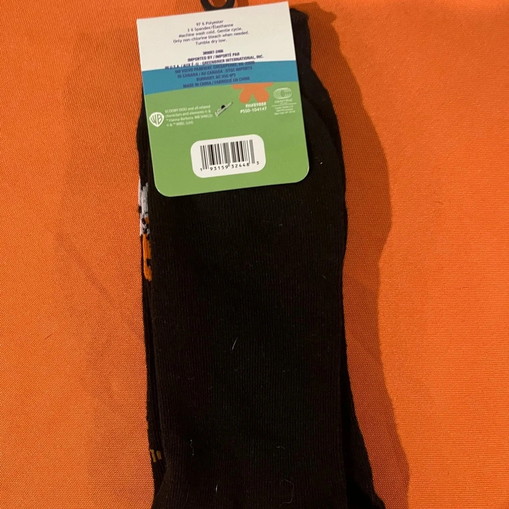 6/$25Black and Orange Ghost Design Socks - Picture 5 of 7